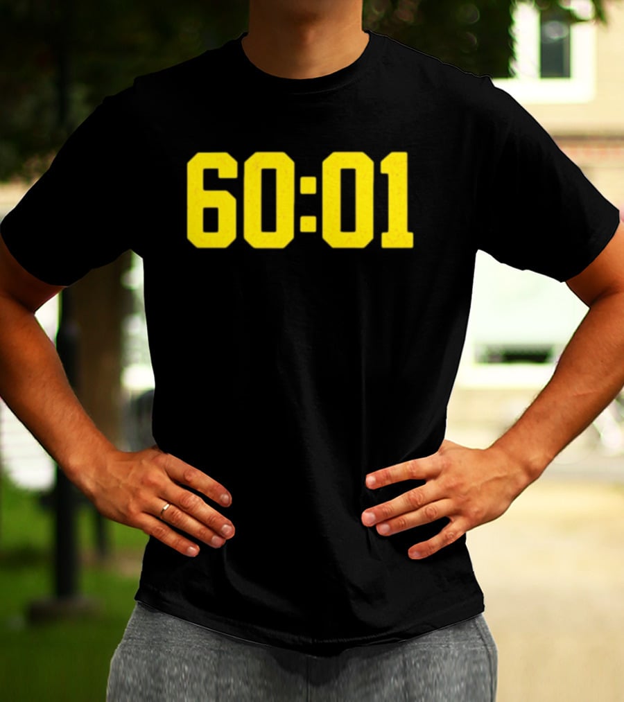 Michigan Wolverines 60 01 Sports Team Victory Time Code T-Shirt