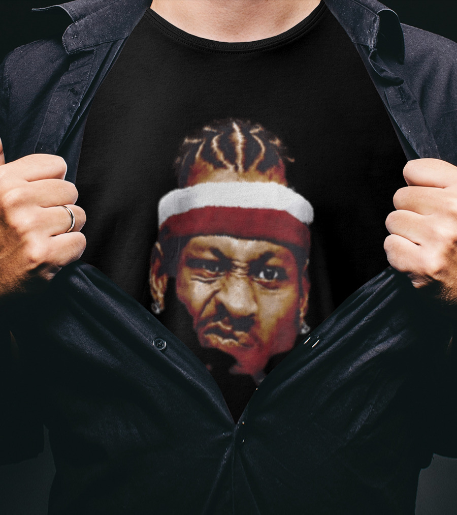 Naomi Osaka Allen Iverson Big Face Collaboration Headband Basketball T-Shirt