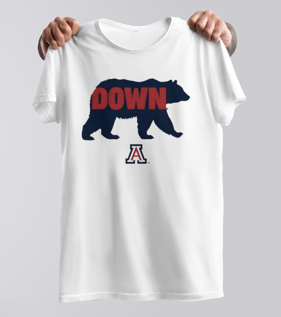 Arizona Wildcats Bear Down 2026 NCAA Men's Basketball Bear Silhouette A T-Shirt