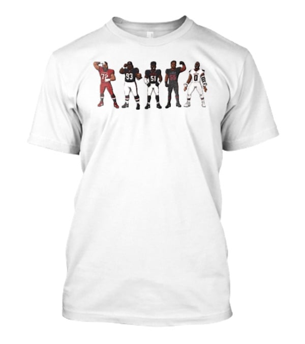 Atlanta Falcons A Town ATL Cartoon Caricature Football Players 72 93 51 55 0 T-Shirt
