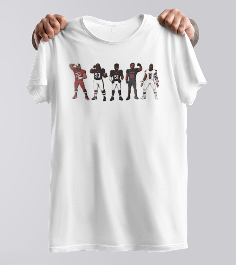 Atlanta Falcons A Town ATL Cartoon Caricature Football Players 72 93 51 55 0 T-Shirt