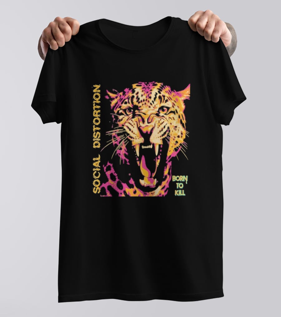 Social Distortion Born To Kill Roaring Leopard 2026 North American Tour T-Shirt