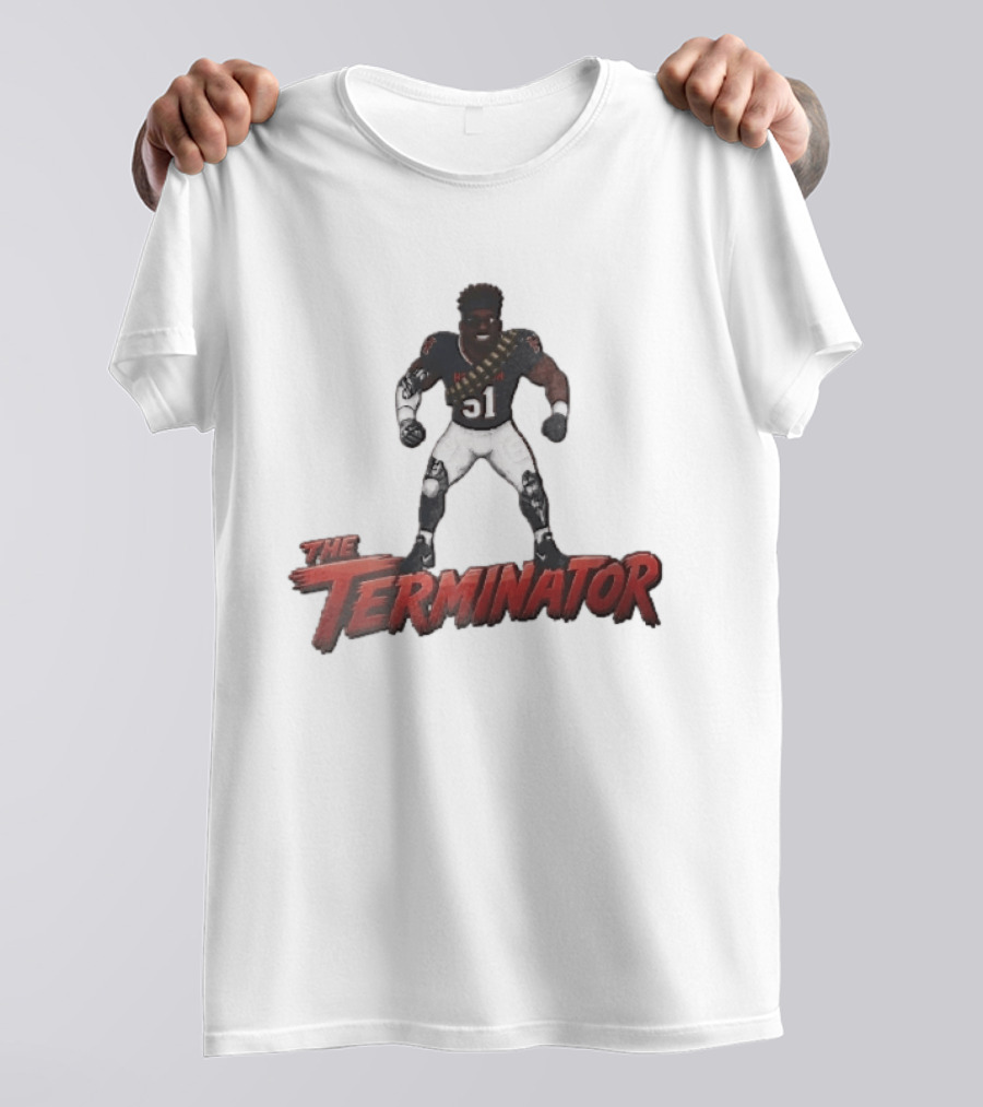 Houston Texans The Terminator Cyborg 51 Football Player T-Shirt