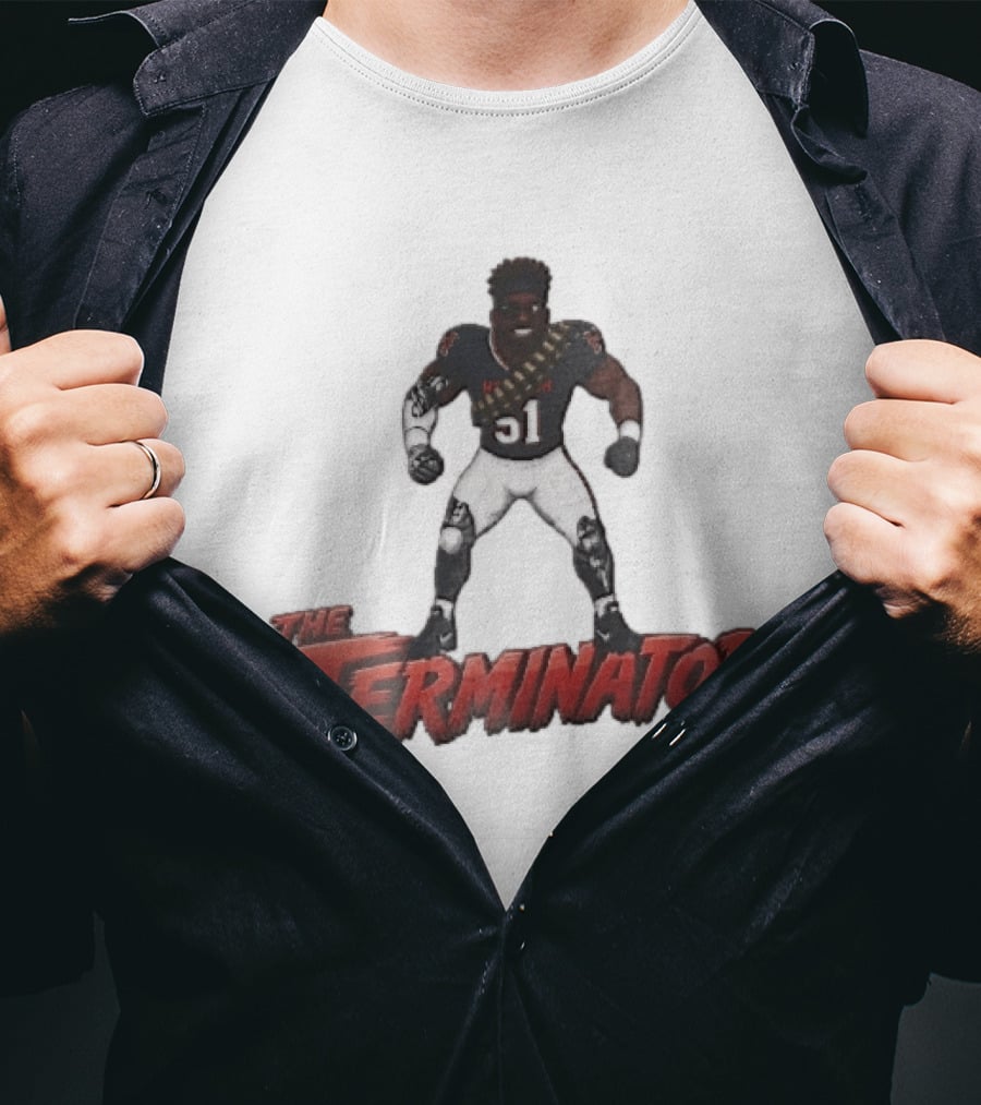 Houston Texans The Terminator Cyborg 51 Football Player T-Shirt
