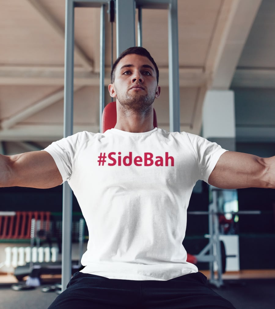 Trending #SideBah Pink Hashtag Fashion T-Shirt