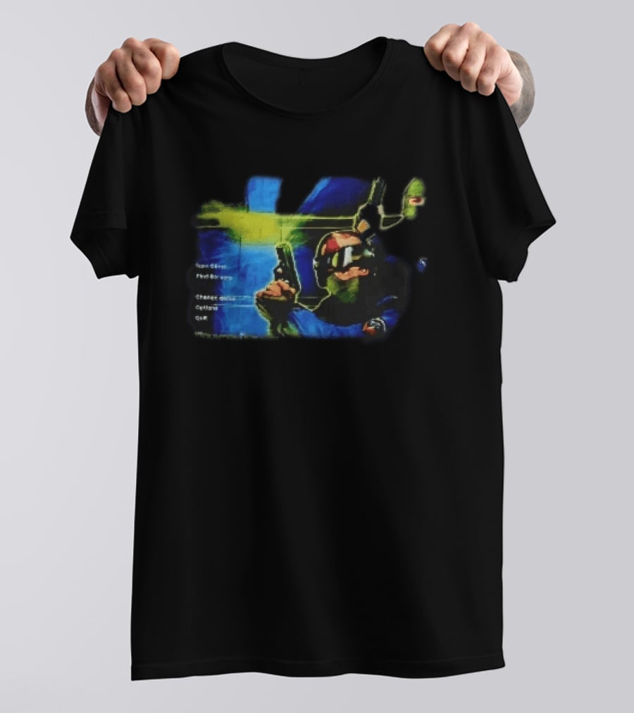 Counter Strike New Game Find Servers Change Options Quit Tactical Soldiers Guns Main Menu Screen T-Shirt