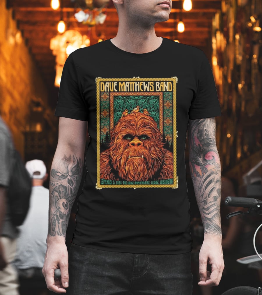 Dave Matthews Band The Gorge Amphitheatre George WA September 5 2026 Event With Orange Creature And Birds T-Shirt