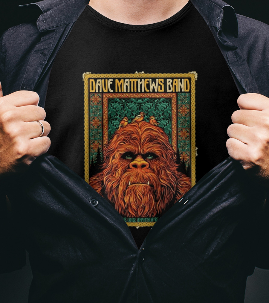 Dave Matthews Band The Gorge Amphitheatre George WA September 5 2026 Event With Orange Creature And Birds T-Shirt