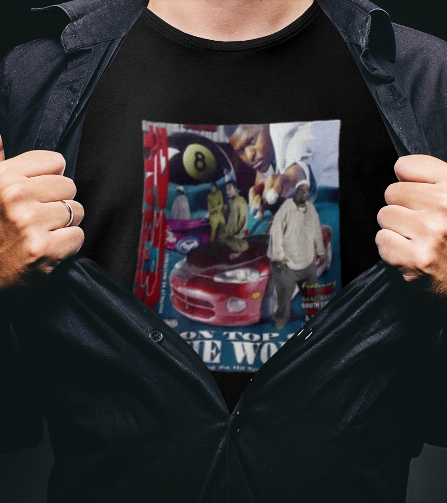 8 Ball On Top Of The World Featuring Mac Mall South Circle Space Age Pimpin Album T-Shirt