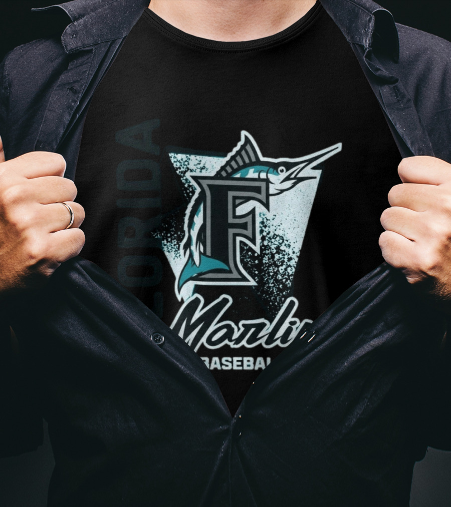 Florida Marlins Baseball Club Classic F Marlin T-Shirt