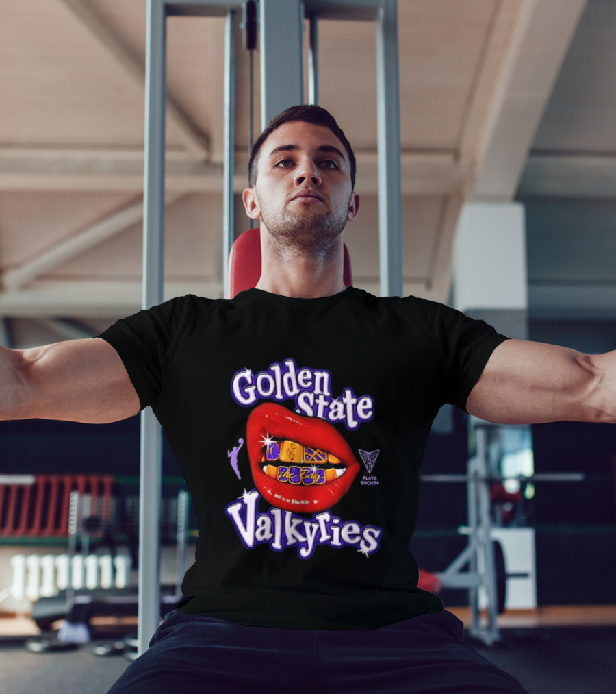 Golden State Valkyries The Bay Playa Society Lip T-Shirt