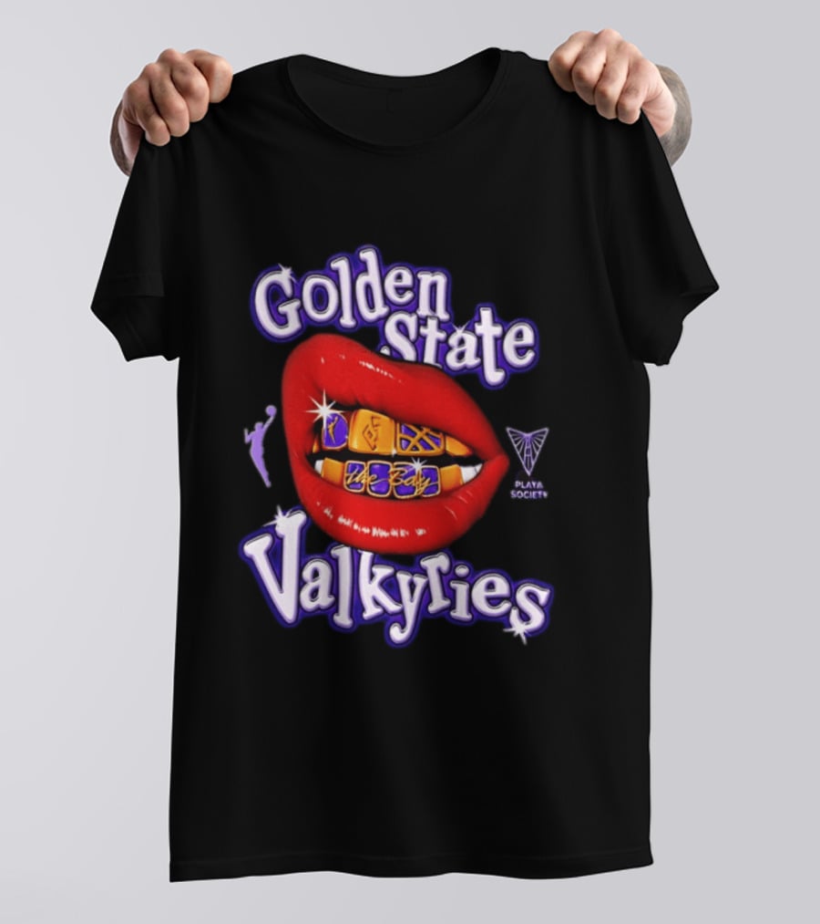 Golden State Valkyries The Bay Playa Society Lip T-Shirt