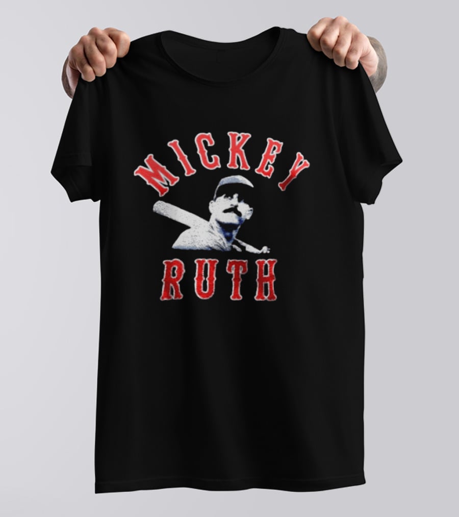 Mickey Ruth Baseball Player T-Shirt