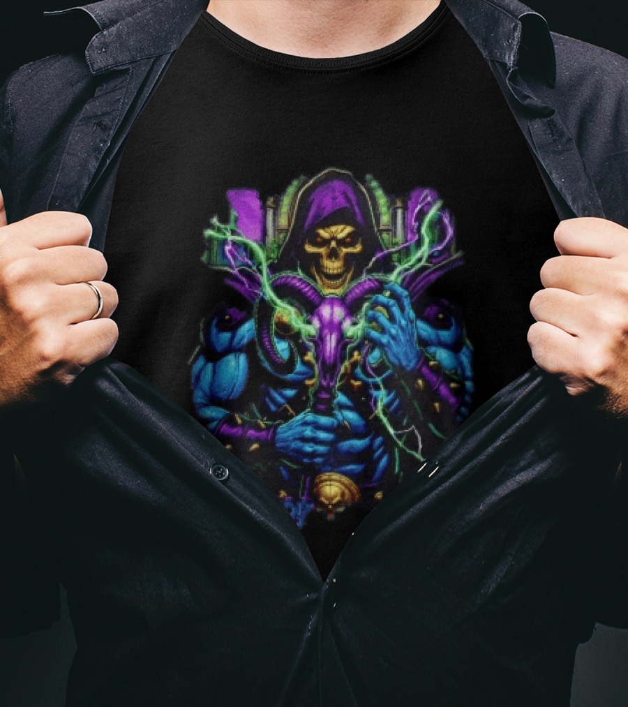 Skeletor Masters Of The Universe Electric Staff Power T-Shirt