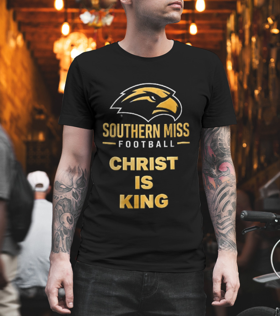 Southern Miss Golden Eagles Football Christ Is King Bird Head T-Shirt