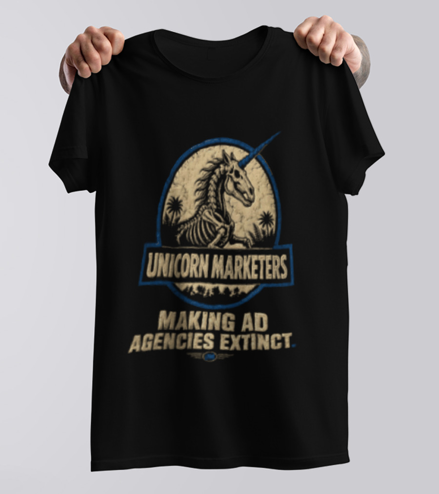 Unicorn Marketers Making Ad Agencies Extinct Skeleton Unicorn T-Shirt