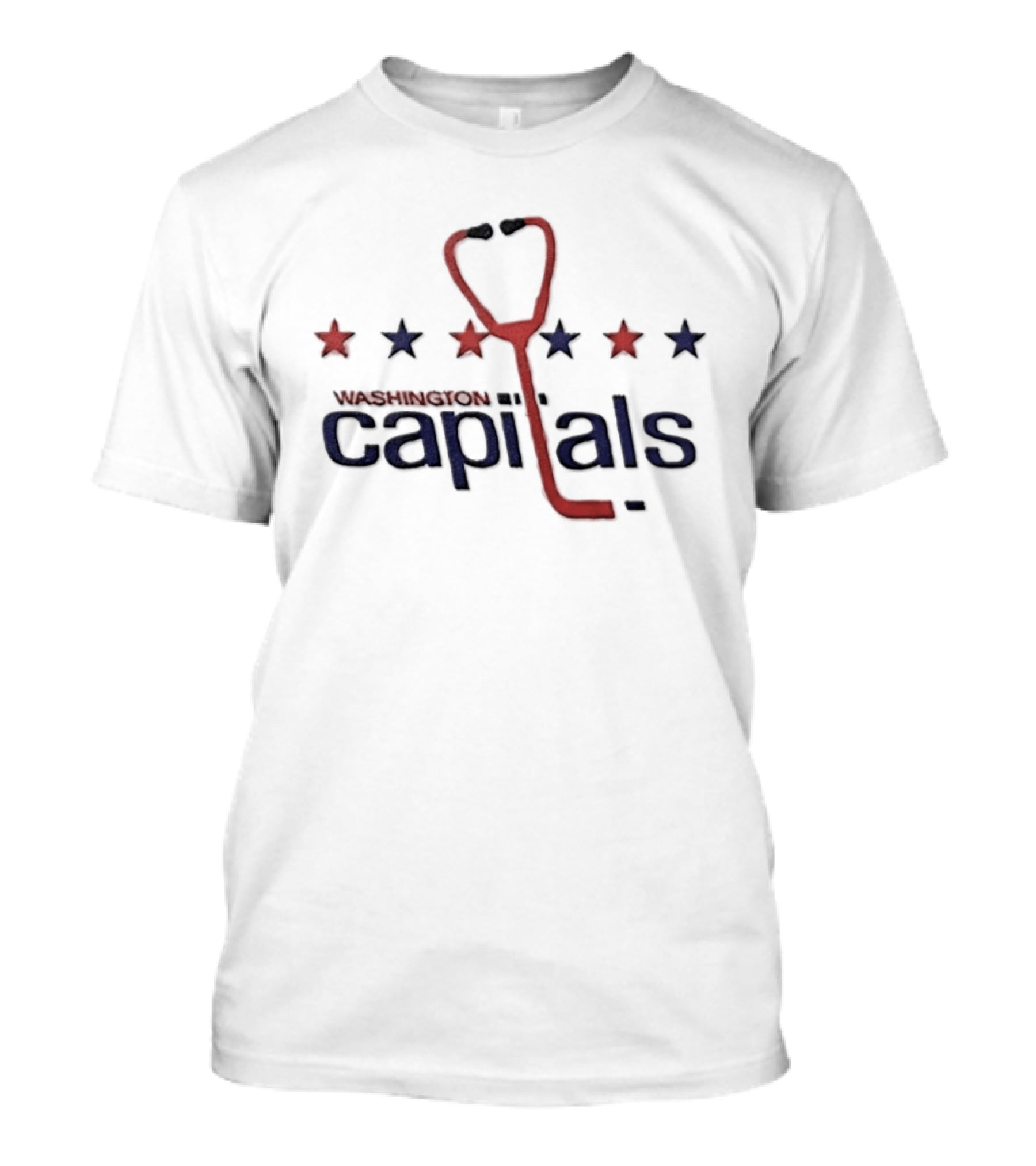 Washington Capitals Nurse Appreciation Night Stethoscope Stars 2026 T-Shirt