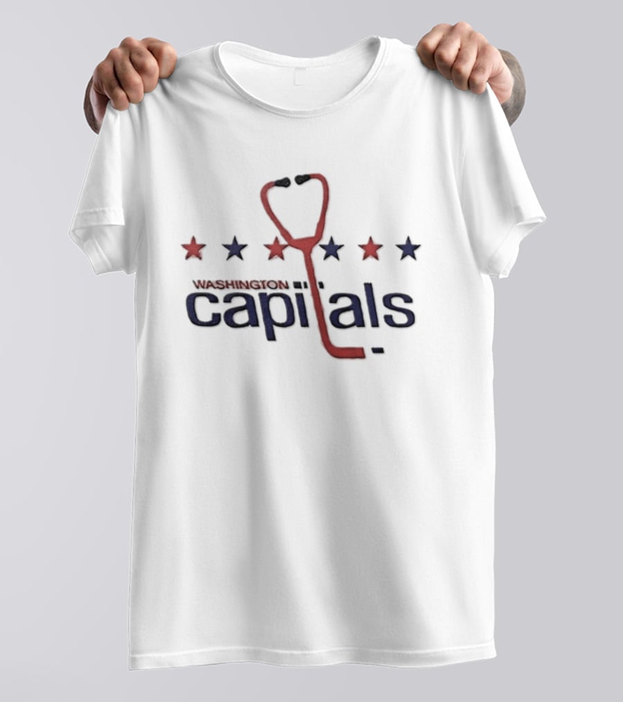 Washington Capitals Nurse Appreciation Night Stethoscope Stars 2026 T-Shirt