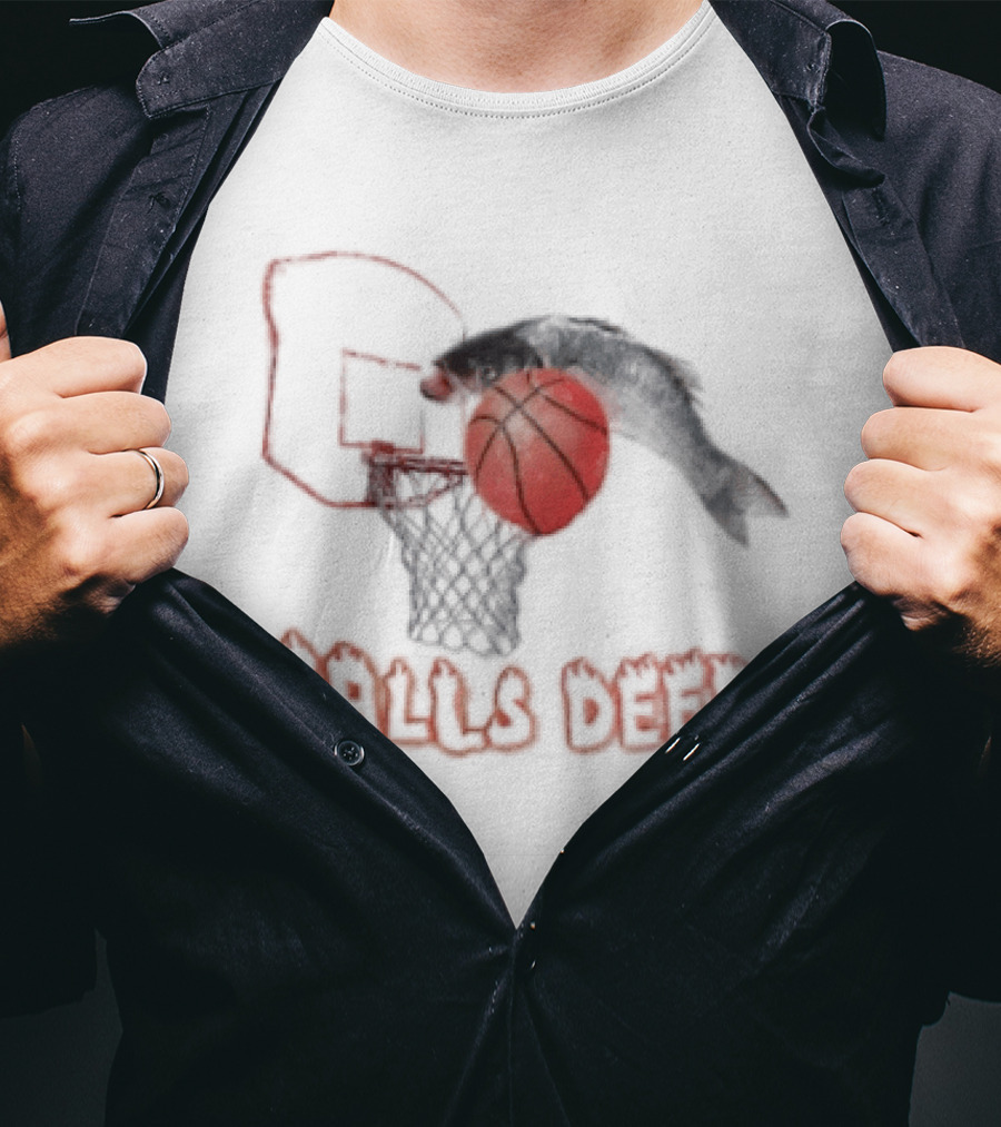Basketball Hoop Fish Dunk Balls Deep T-Shirt