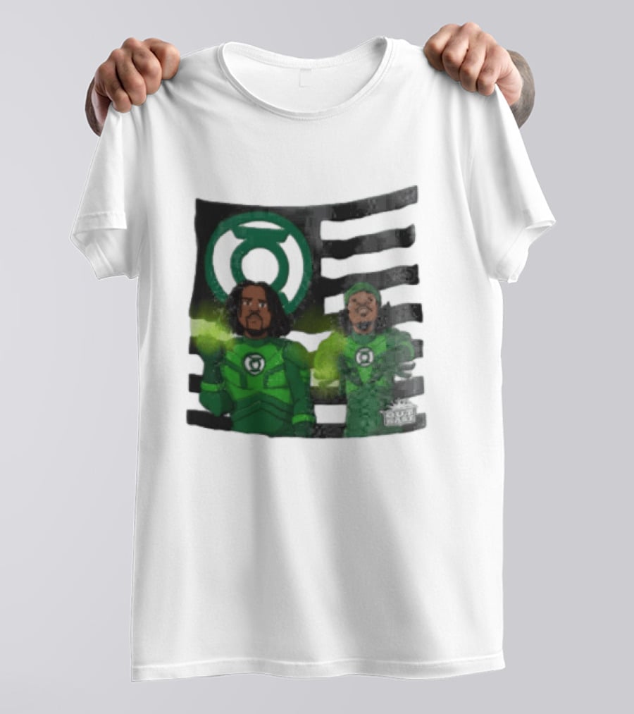 Lanterns X OutKast Comic Superheroes Green Light Power T-Shirt