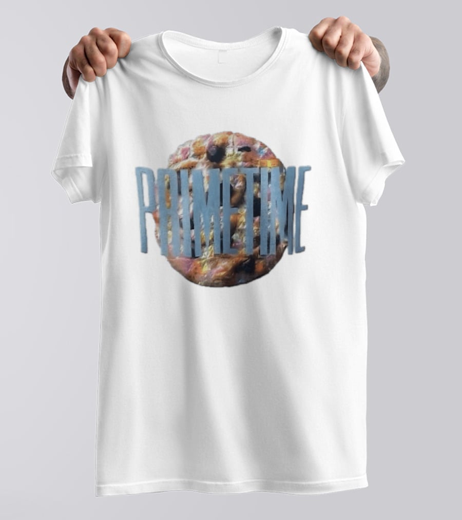 Primetime Iridescent Rainbow Tie Dye Chocolate Cookie T-Shirt