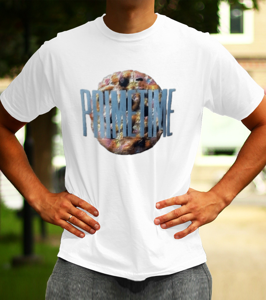 Primetime Iridescent Rainbow Tie Dye Chocolate Cookie T-Shirt