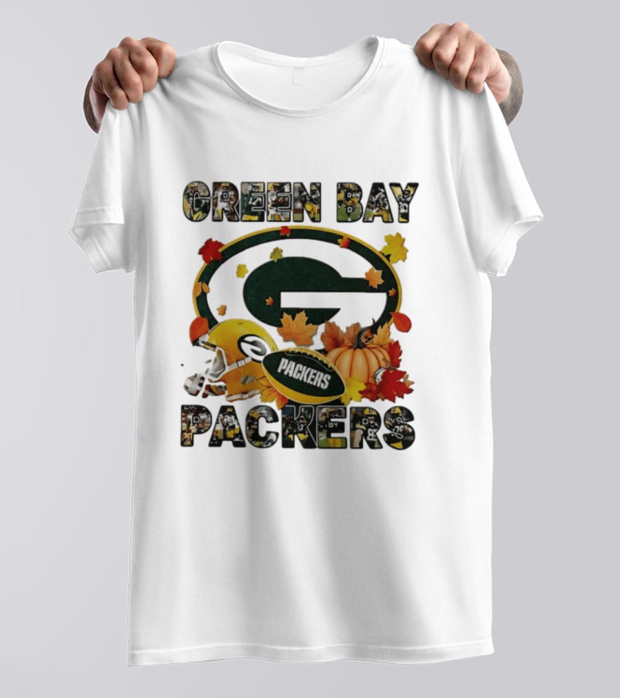 Green Bay Packers Football Fall Pumpkin Autumn 2026 Halloween T-Shirt