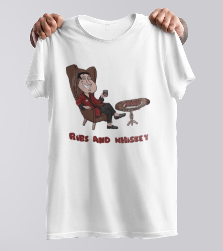 Family Guy Glenn Quagmire Ribs And Whiskey T-Shirt