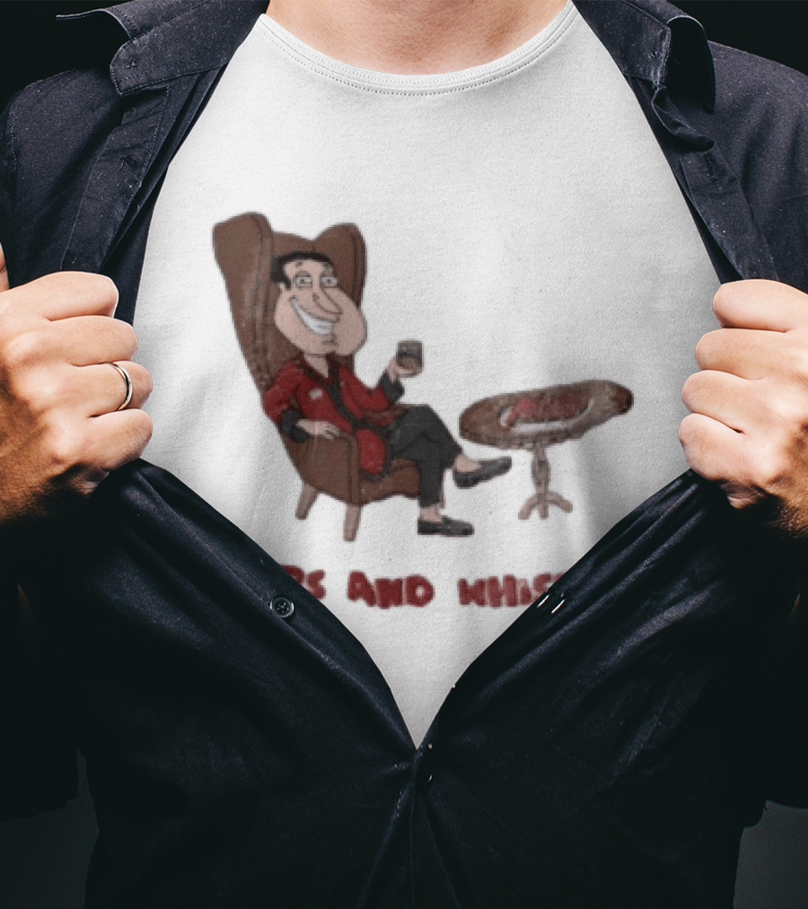 Family Guy Glenn Quagmire Ribs And Whiskey T-Shirt