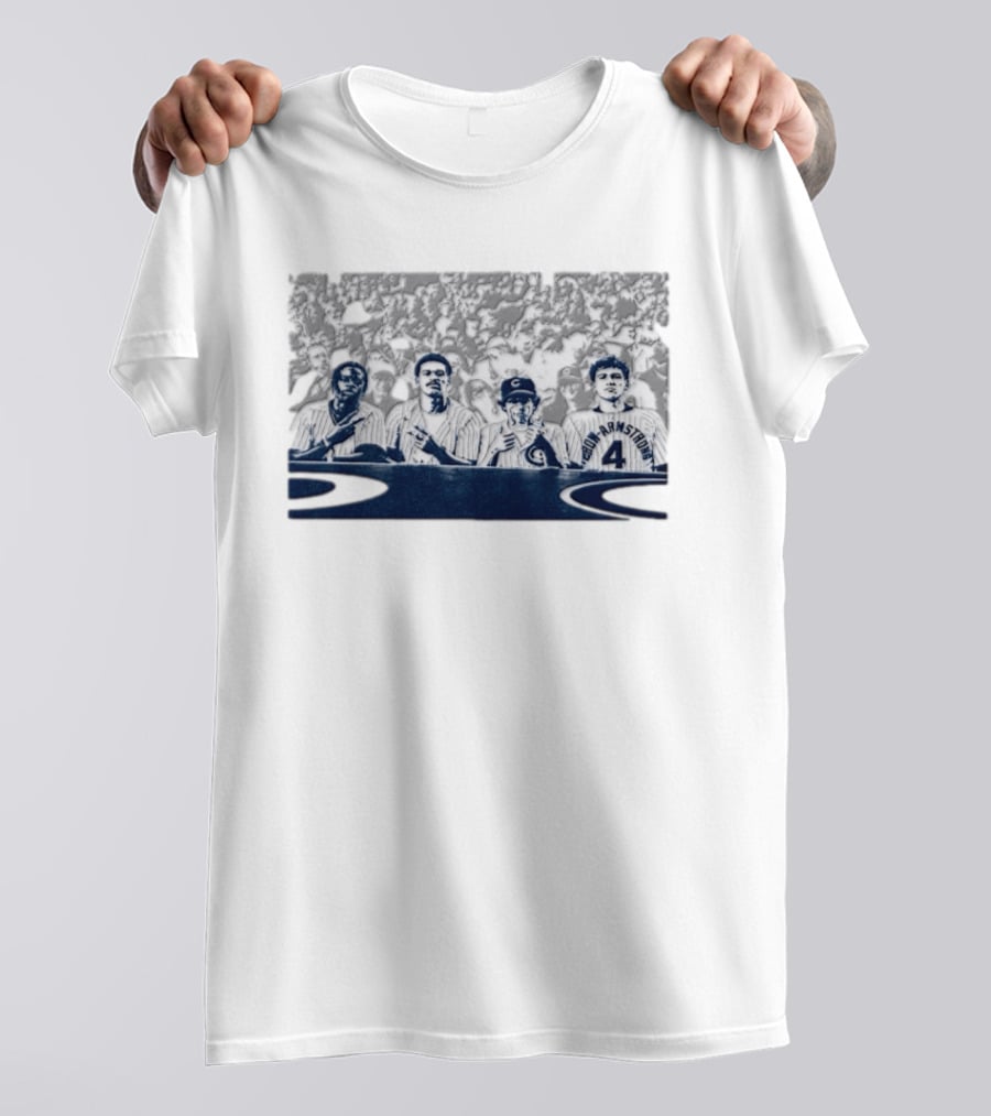 Screenshot 27 Chicago Cubs Baseball Players Wrigley Field Crowd T-Shirt