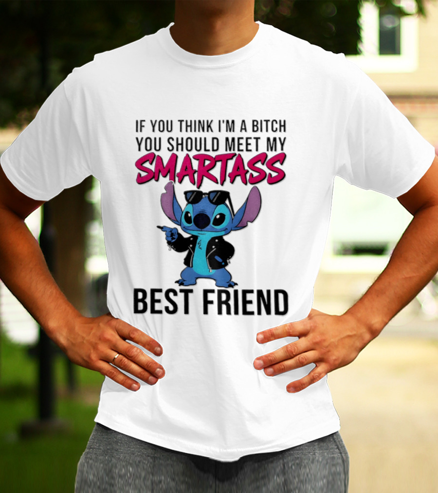 Stitch If You Think I'm A Bitch You Should Meet My Smartass Best Friend T-Shirt