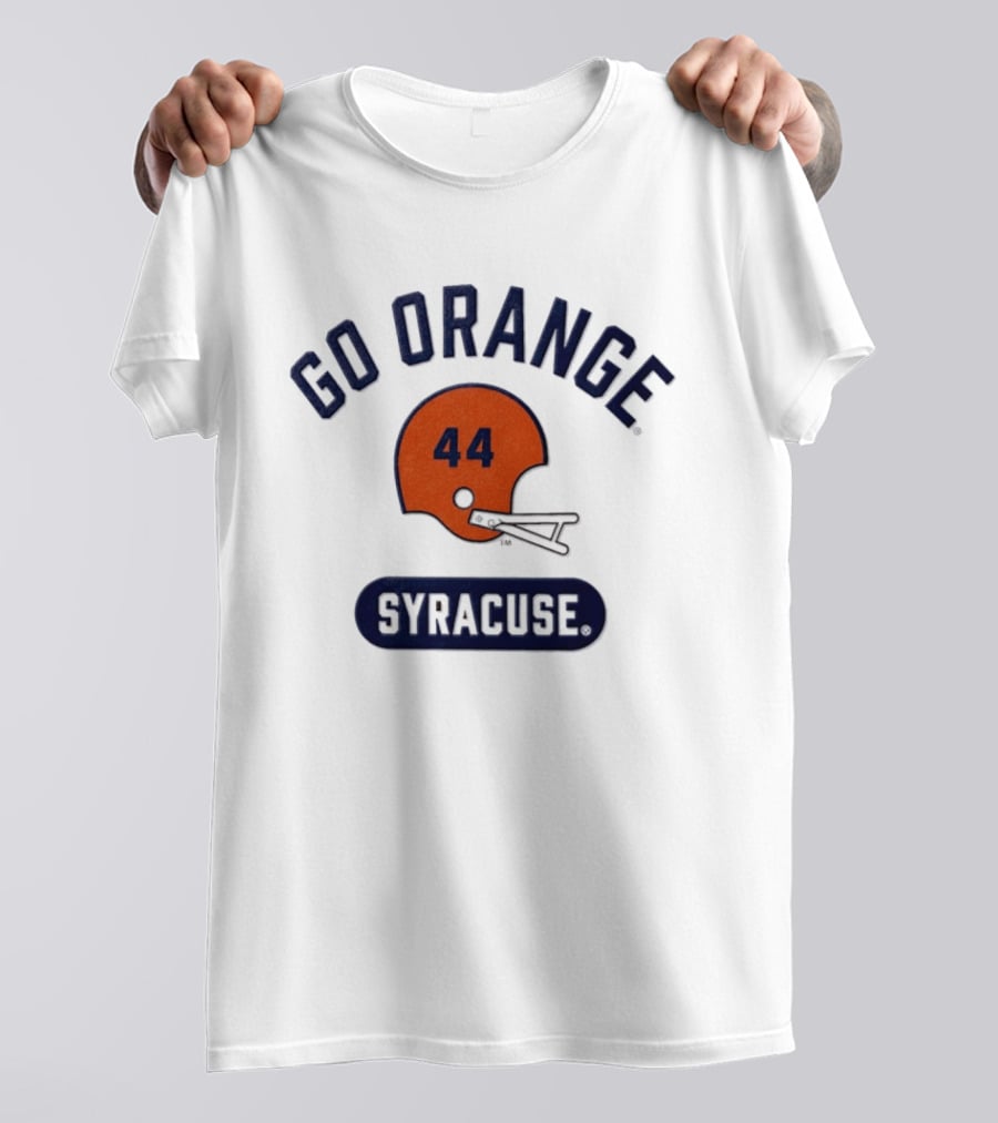 Syracuse Orange 44 Helmet Go Orange T-Shirt