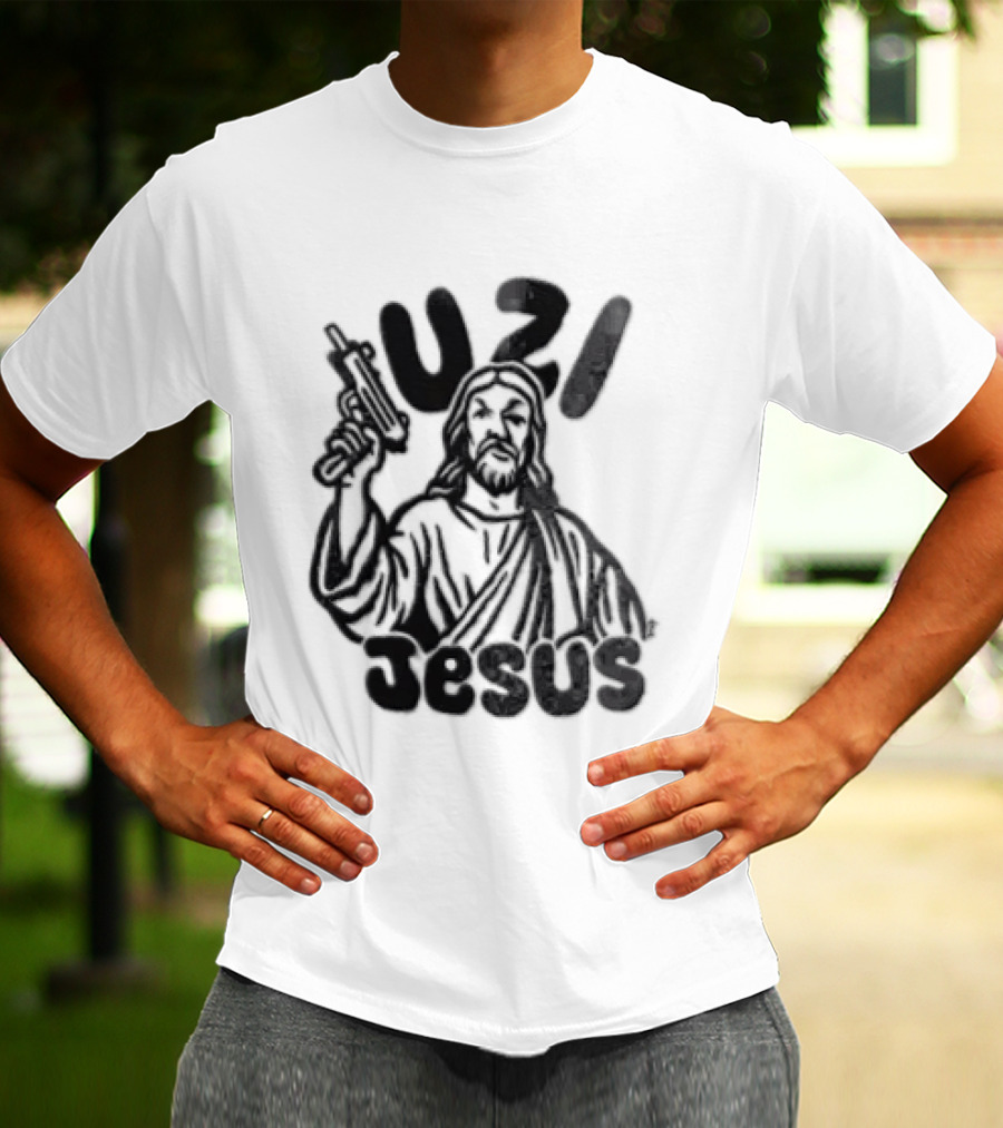 Uzi Jesus Iconic Urban Style Trend T-Shirt