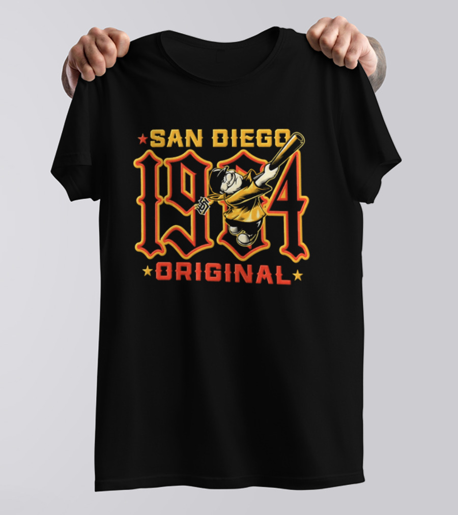 San Diego 1904 Original Retro Baseball Player T-Shirt