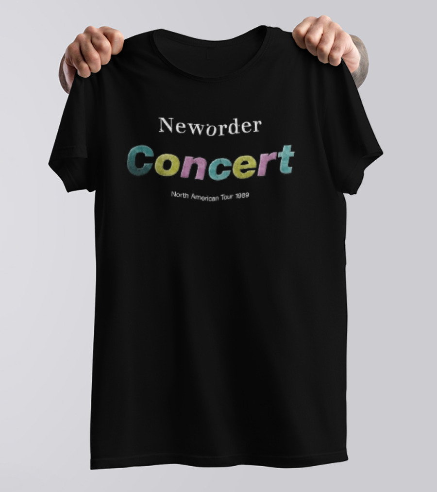 Neworder Concert North American Tour 1989 T-Shirt