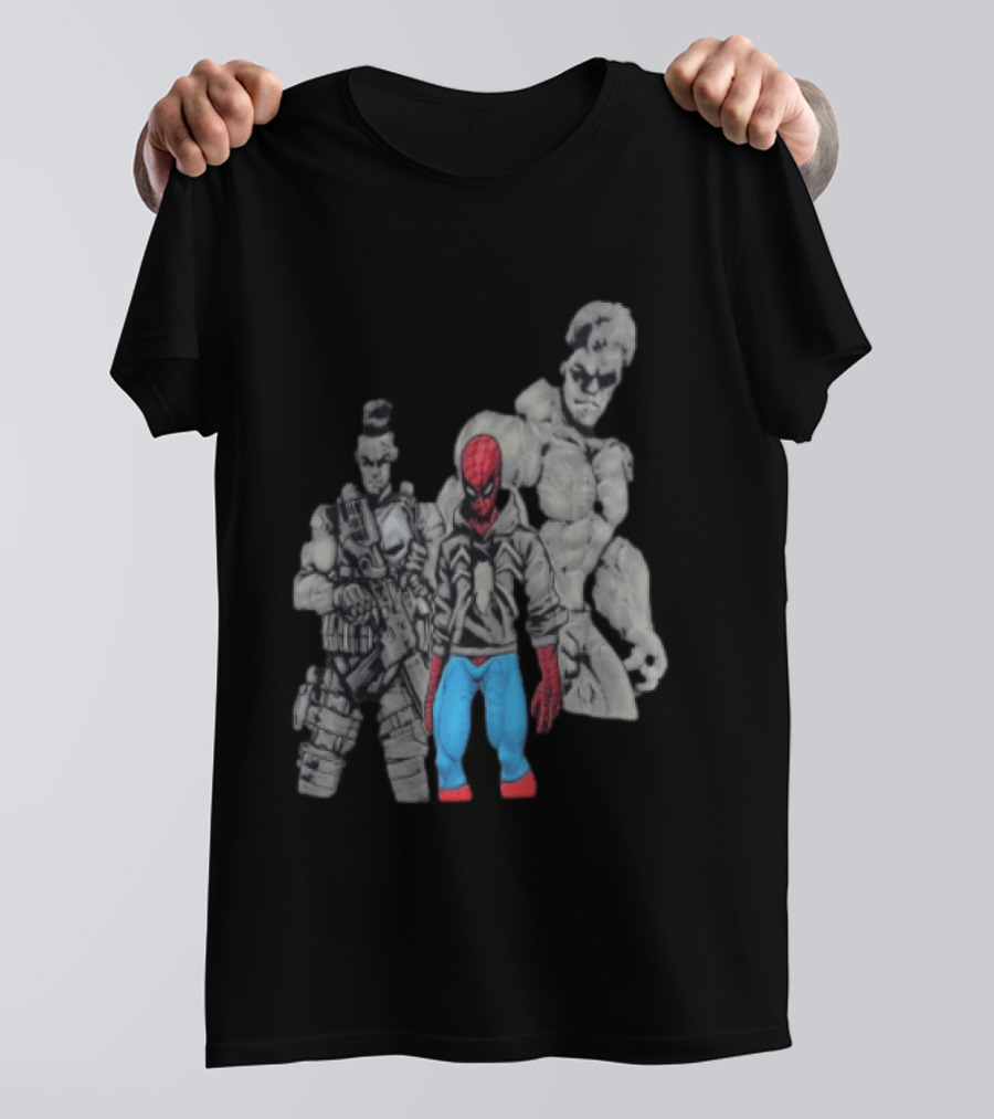 Spider Man The Punisher Hulk Brand New Day Heroes T-Shirt
