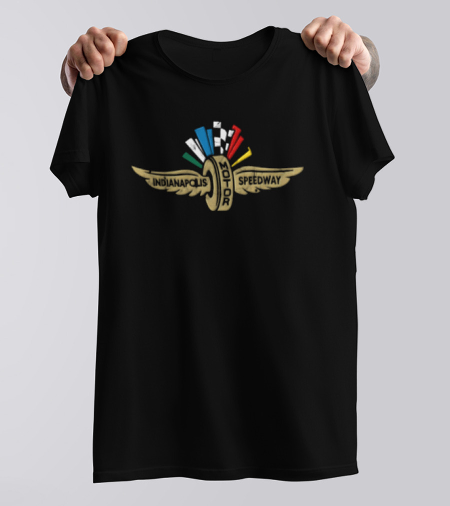 Indianapolis Motor Speedway Gold Winged Wheel Emblem 2026 T-Shirt