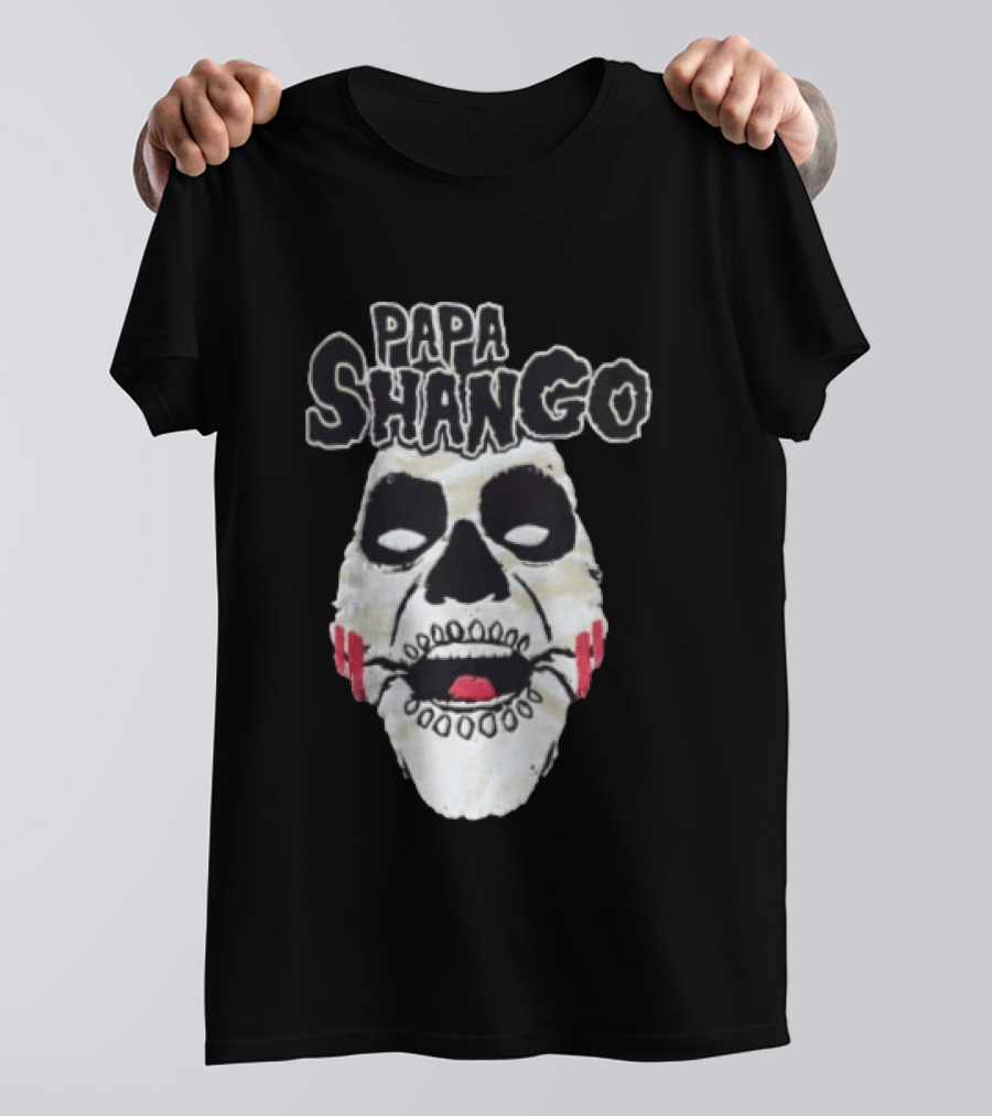 Papa Shango WWF Legends Of Wrestling Skull Mask T-Shirt