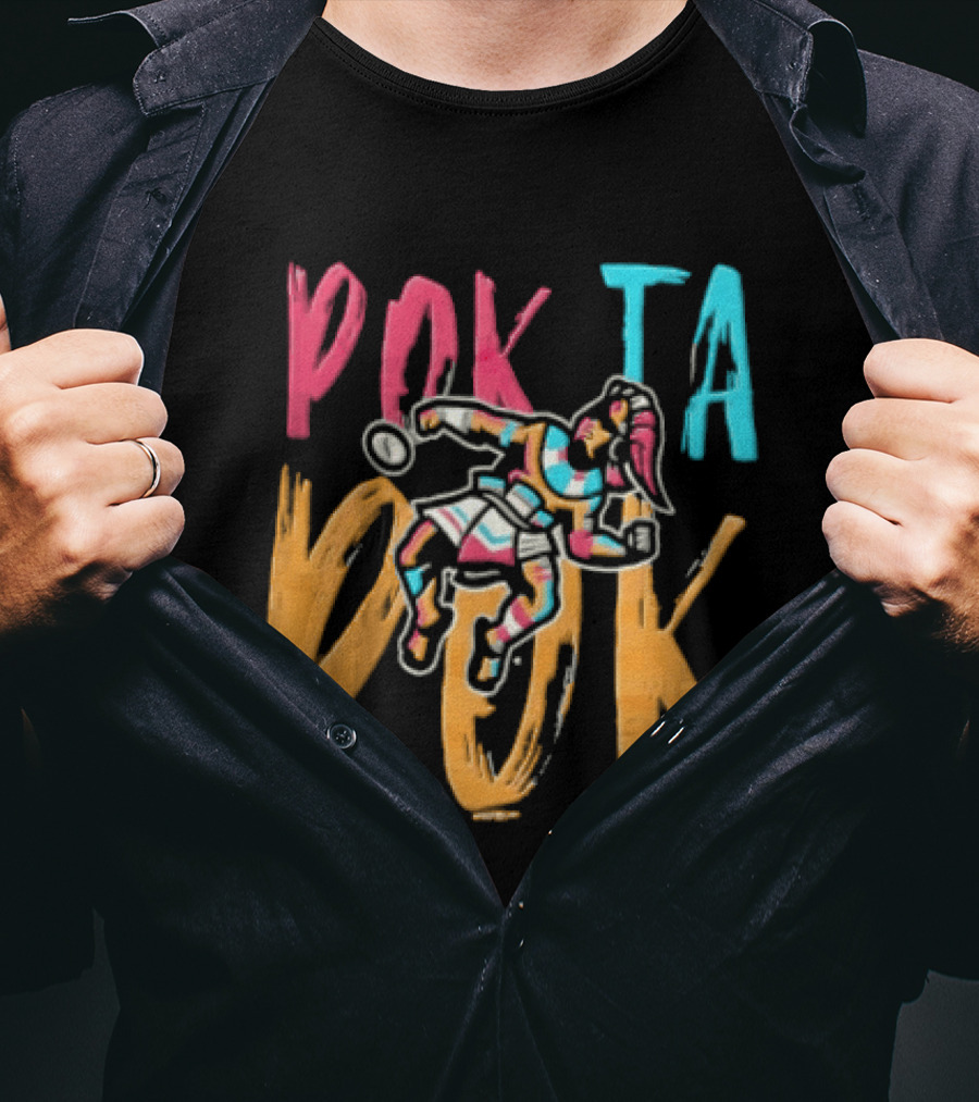 Pok Ta Pok Copa Pensacola Pensacola Blue Wahoos MiLB Baseball Playful Athletic T-Shirt