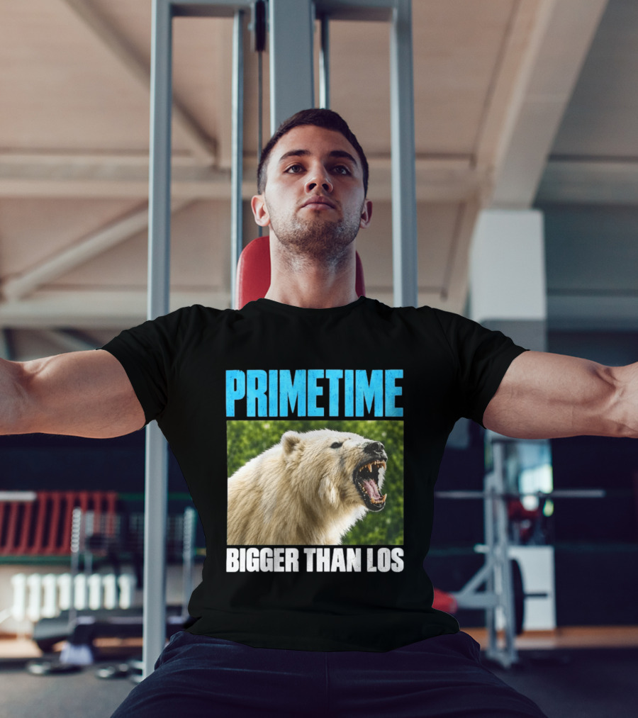 PRIMETIME Bigger Than Los Polar Bear Roaring T-Shirt