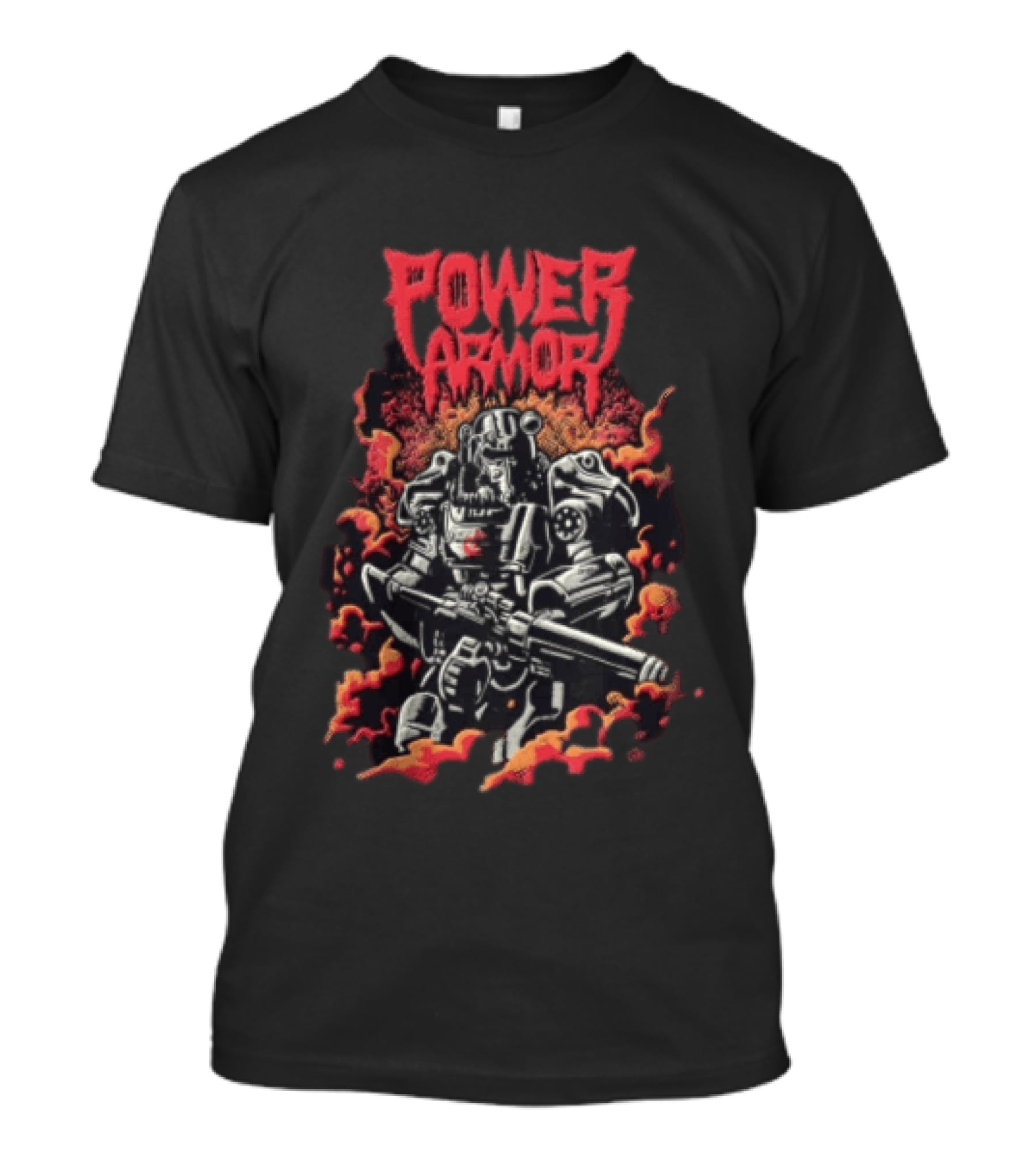 Power Armor Radioactive Fallout Gamer T-Shirt