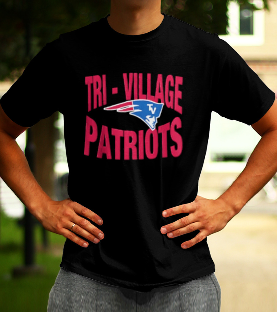 Tri Village Patriots New England Patriots Football 2026 Logo TV T-Shirt