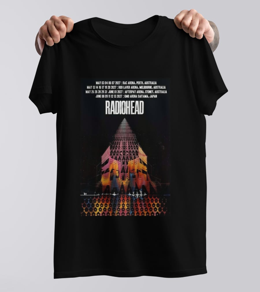 Radiohead 2027 Australia And Japan Tour Perth Melbourne Sydney Saitama May June Concert Dates T-Shirt