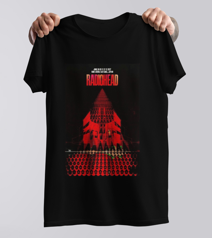 Radiohead 2027 GMO Arena Saitama Japan Concert June 8 9 11 12 13 T-Shirt