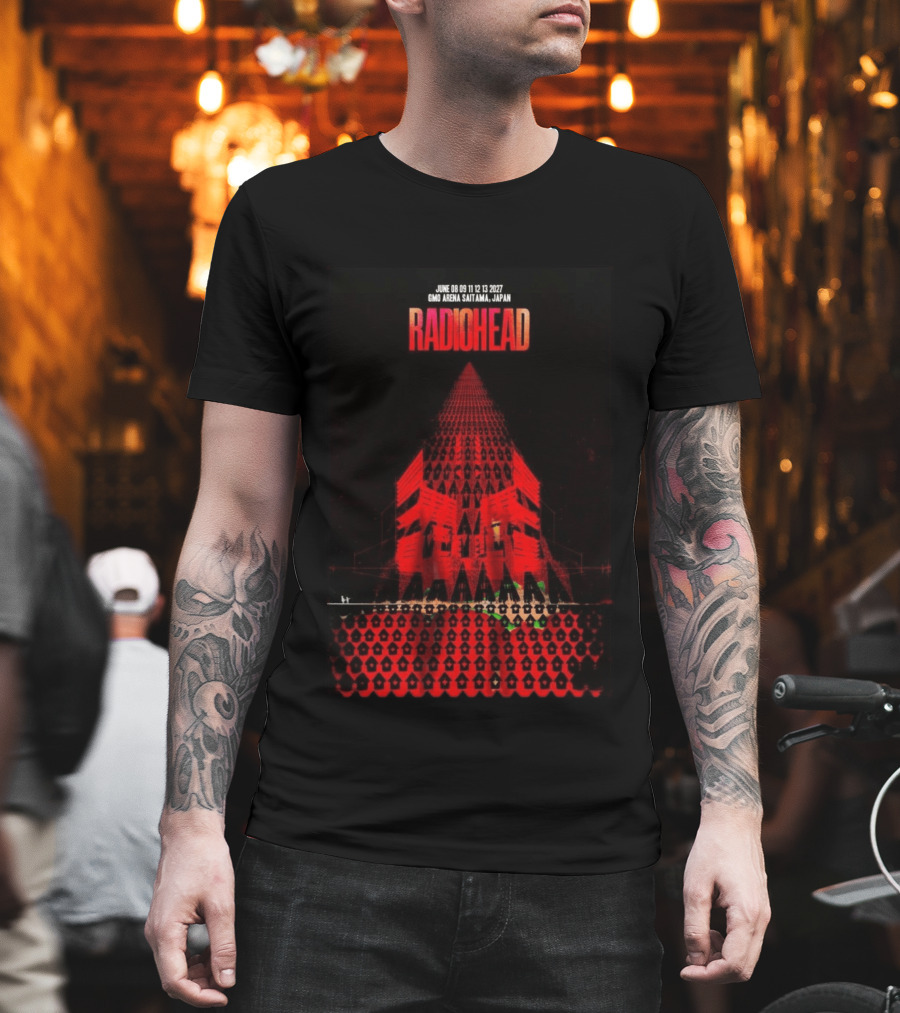 Radiohead 2027 GMO Arena Saitama Japan Concert June 8 9 11 12 13 T-Shirt