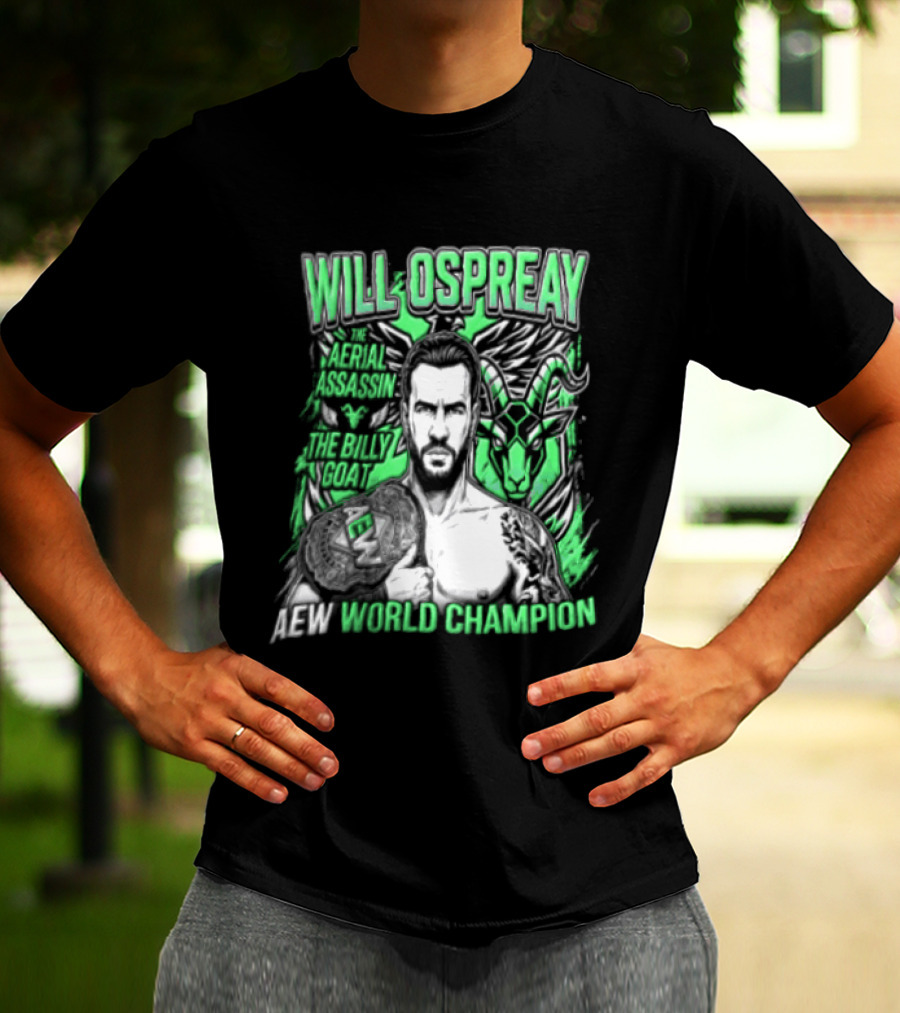 Will Ospreay Aerial Assassin Billy Goat World Champion T-Shirt