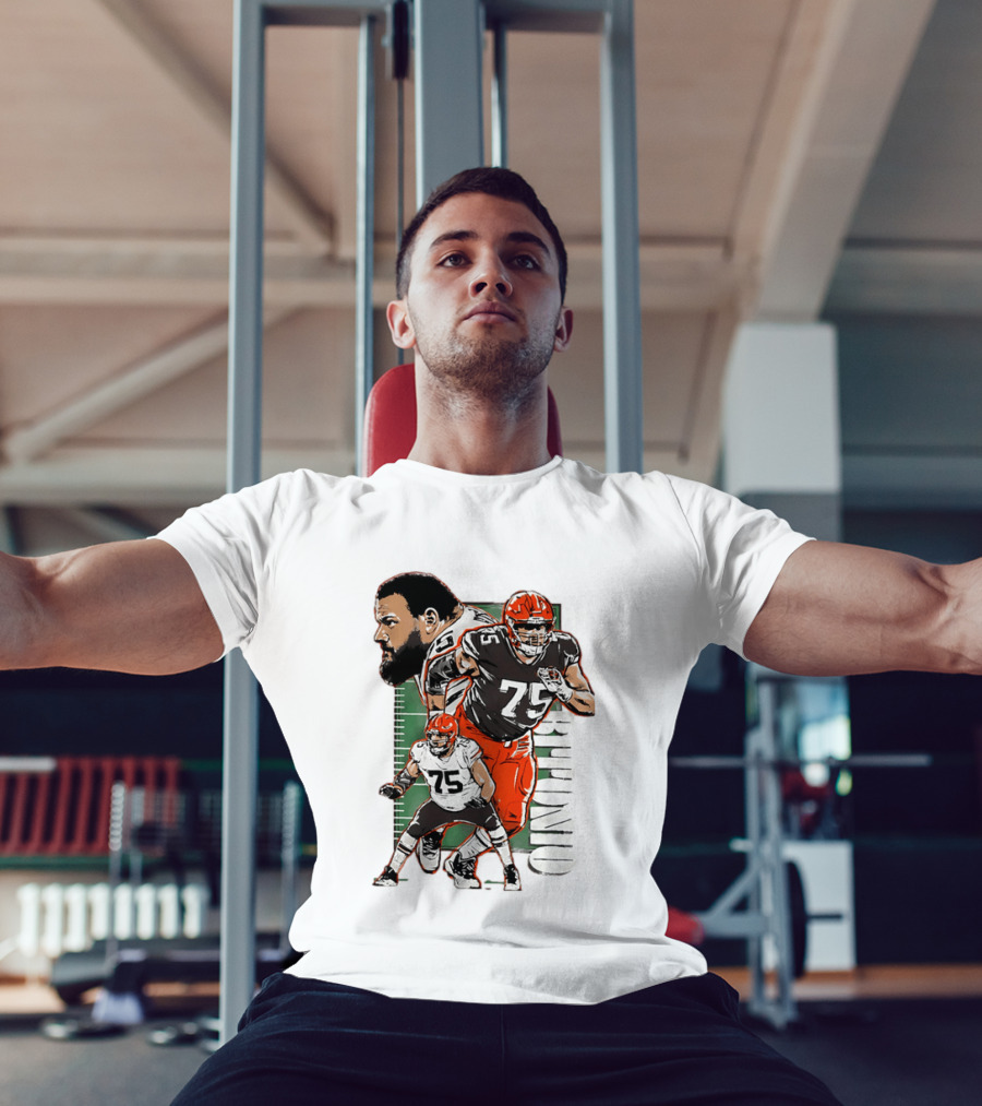 2025 Joel Bitonio Meet And Greet Browns Player Number 75 T-Shirt