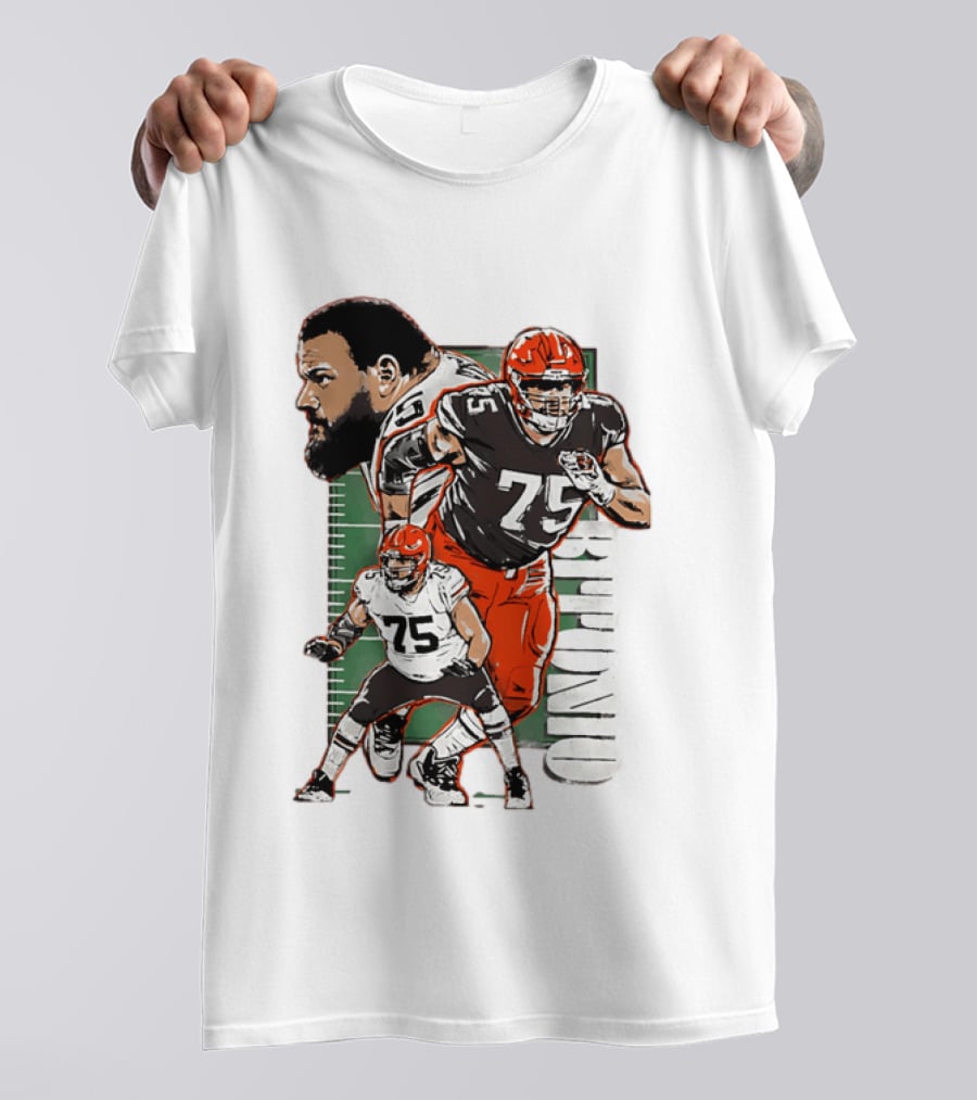 2025 Joel Bitonio Meet And Greet Browns Player Number 75 T-Shirt