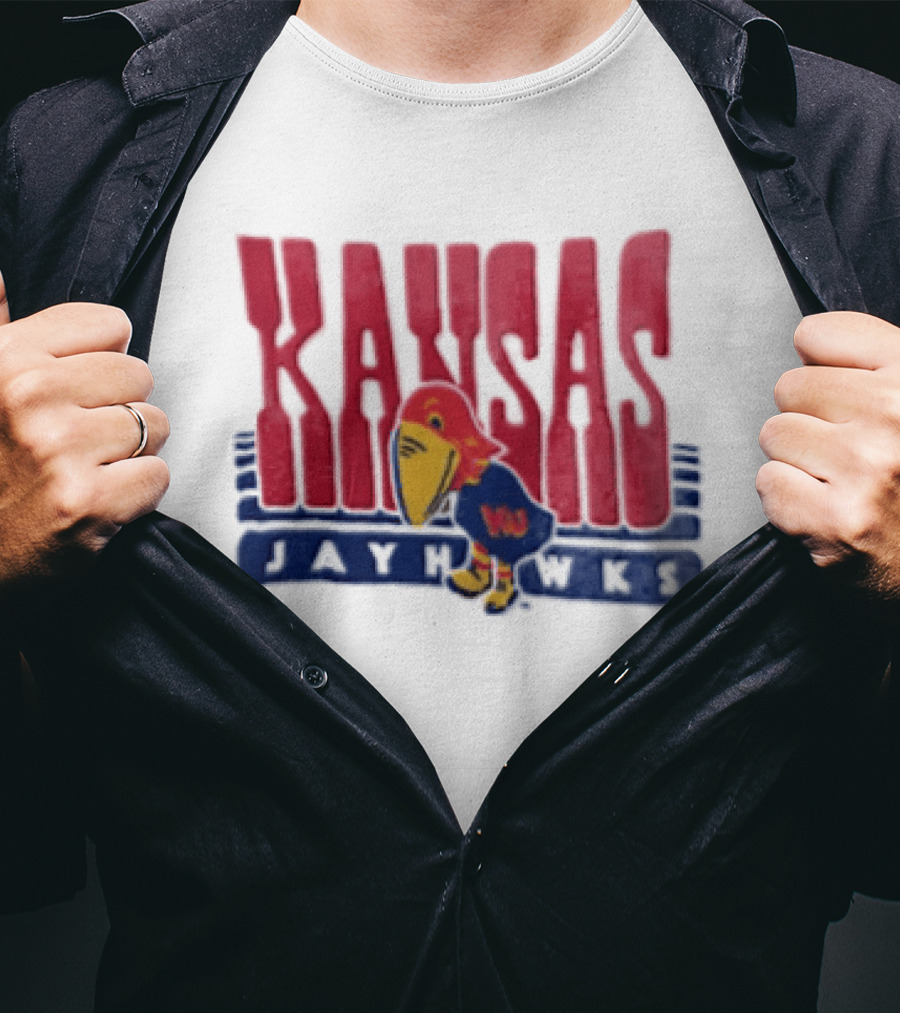 Kansas Jayhawks Big Jay Basketball NBA T-Shirt
