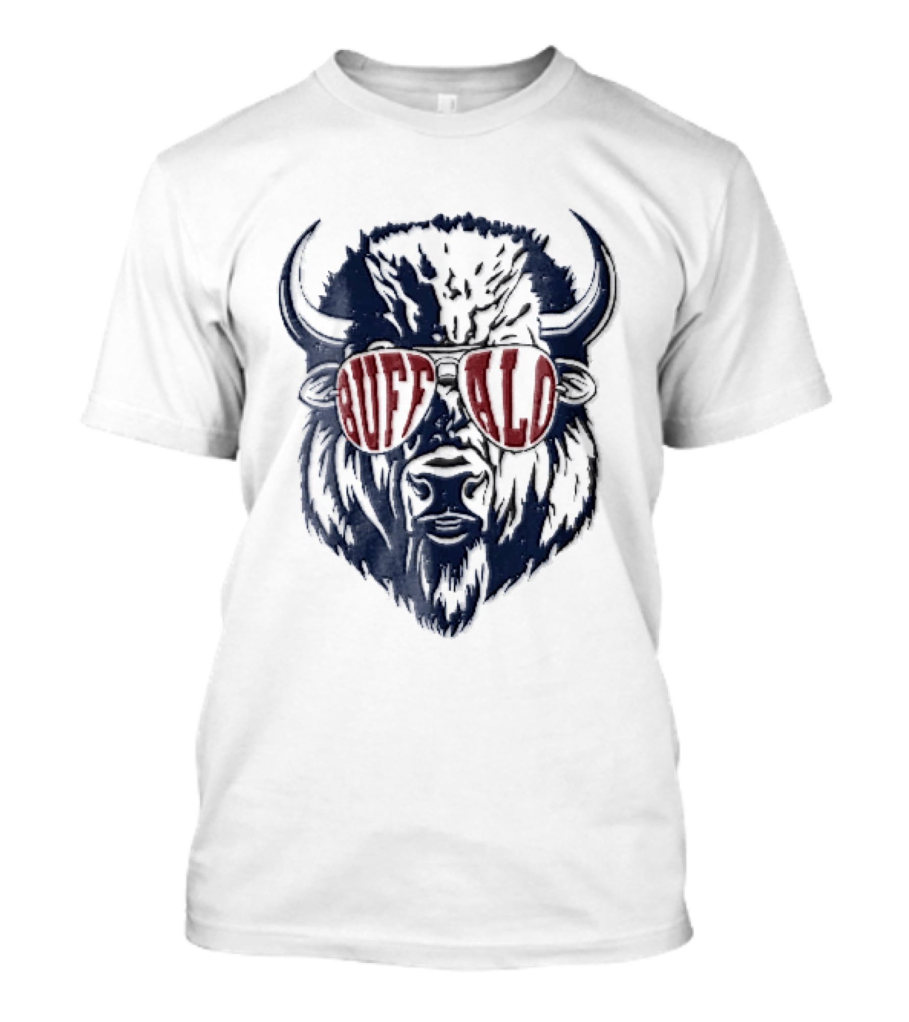 Buffalo Distressed Bison Aviator Sunglasses T-Shirt